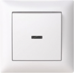 Switch with frame, 1466UJ-916, 1P, white, Saga 2TKA00005015 | 6438199011356