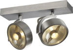 KALU 2 QPAR ceiling light, alu brushed, 2x ES111, max. 2x 75W 147316 | 4024163142434