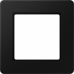 1-gang frame matt graphite black, A flow AF581BFSWM | 4011377185654