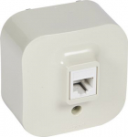 RJ 45 socket Forix - surface mounting - IP 2X - UTP cat. 5e - ivory 782454 | 3245067824542