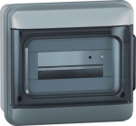 Plexo cabinet 8 modules surface mounting IP65 IK07 with PE+N terminal blocks 601888 | 3414972459853