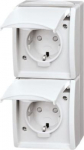 2gang For vertical installation. With screwless terminals. Prewired with hinged lids, 2 P + E, 2CKA002084A0722 | 4011395114995
