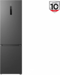 TCL Refrigerator | RC382BXC0EU | Energy efficiency class C | Free standing | Combi | Height 203 cm | No Frost system | Fridge net capacity 265 L | Freezer net capacity 117 L | Display | 35 dB | Inox RC382BXC0EU | 8720568110318