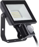 LED Floodlight with sensor, 20W, 3000K, 1800lm, black, ProjectLine 911401862584 | 8719514954427