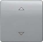 Shutter switch, 65x65mm, Mid-position, DELTA profil, Silver 5TG7986 | 4001869072234