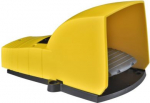 Single foot switch, IP55, with cover, plastic, yellow, 2 NC+NO. range of product: Harmony XPE - product or component type: foot switch - material: plastic - foot switch type: single foot switch - device short name: XPEY - protective cover: with - tri ...