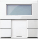 Thermostat with display, KNX, room,  polar white, glossy, System M MTN6212-0319 | 3606480210679