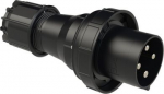 CEE Industrial plug 4x125A (3P+PE) 6h IP67 POWER TWIST black 044-6XS | 9003399406676