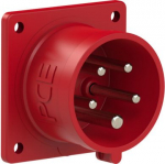 CEE-flanged plug, phase inverter 5x16A (3P+N+PE) 6h IP44 red 8615-6 | 9003399140181