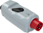 CEE-plug 4x16A (3P+PE) 6h IP44 grey/red with switch (ON/OFF) 54014530 | 9003399992865