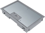 hinged cover Q08 for 4 devices, flooring 5 mm, frame Polyamid steel grey KDE04057011 | 4012002247211
