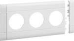 Frontplate 3-gang socket outlet for BRH 100 stackable halogen pure white GB100309010 | 4012740853460