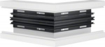 External corner of base profile for BR 85x170mm of PVC in pure white R88629010 | 4012740210409