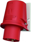 Wall mounted inlet, 16A4p6h400V, IP44 800 | 4015394202400