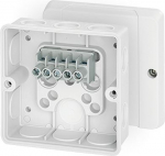 Junction box DE 9346 98x98x55mm IP55 white with 5x4mm&sup2; terminal 6000323 | 4012591603344