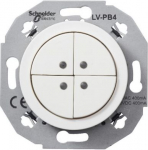 Pushbutton SELV 4P, white Renova WDE011072 | 3606480698019