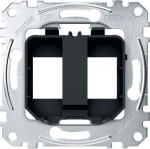 Supporting plates for modular jack connector, black MEG4566-0003 | 4042811151997