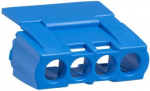 Mureva Protective cover for terminal block, 4 holes, blue 13589 | 3303430135890