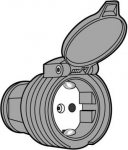 Socket outlet, orange IP34 235251801 235251801 | 4750288340812