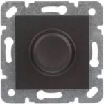 Rotary pushbutton dimmer LED mechanism, black Novella 92105520DPI | 5901761700701