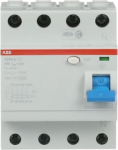 4P 25A 100mA Residual Current Circuit Breaker (RCCB) F204A-25/0,1 2CSF204101R2250 | 8012542787204
