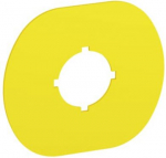 MA6-1024 Legend plate for emergency stop for plastic MEP enclosures, yellow 1SFA611930R1024 | 7320500546277