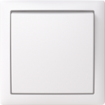 1066A-916 1-gang two-way switch with frame, white, Saga 2TKA00005104 | 6438199011721