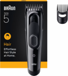 Braun Hair Clipper | HC5510 Series 5 | Cordless | Number of length steps 9 | Black HC5510 | 4987176251039