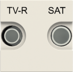 Insert/cover SAT 2 gang White - Zenit 2CLA225170N1101 | 8427238059693