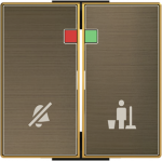 Color: Antique Gold   Rocker for Bell push-button with DND/MUR indicator code: 8180.4 2CLA854440A1201 | 8427238224039