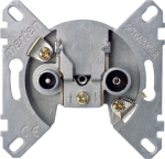 TV/SAT socket, 2 sockets, Merten 466098 | 4011281884001