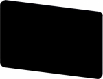 Labeling plate for snapping on or gluing on label holder, Label size 17.5 x 27 mm, black label, white font, without inscription, for self-labeling 3SU1900-0AD16-0AA0 | 4011209971196