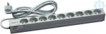 Actassi, 1U power distribution rail, 3 sockets 10p VDE. range of product: Actassi - product or component type: power distribution rail - device application: multi-purpose - outlet standard description: side earth - accessory / separate part category: ...