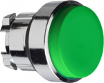 Head for non-illuminated push button, Harmony XB4, metal, green projecting, 22mm, push-push, unmarke ZB4BH3 | 3389110888539