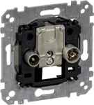 R-TV/SAT socket, mechanism with fixing frame, Merten inserts MTN299201 | 3606485093161