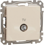 TV connector intermediate 10dB, Beige, Sedna SDD112478 | 3606481466549