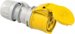 CEE connector 3x16A (2P+PE) 4h IP44 SHARK with cap yellow 213-4 | 9003399124860