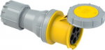 CEE connector 5x125A (3P+N+PE) 4h IP67 POWER TWIST with cap yellow 245-4 | 9003399233913
