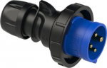 CEE Industrial plug 30A 3P4W 9h IP67 UL black/blue 02492-9 | 9003399188152