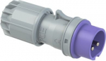 CEE-plug 2x16A 24VAC 50/60Hz IP44 TWIST, purple/grey 062V | 9003399054334