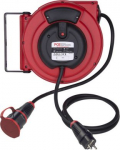Kabelaufroller 10m H07RN-F 3G2,5, IP20<br>mit Schutzkontaktstecker und -kupplung<br>mit &Uuml;berlastschutz und abschaltbarer Blockiervorrichtung<br>Geh&auml;use: rot 42174 | 9003399089749
