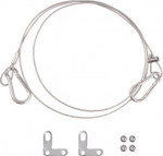 Security kits for panel luminaires. Product features: Wires and brackets made of steel. Product benefits: Security wires and brackets for LEDVANCE panels. 4058075472990 | 4058075472990