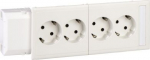 CYB-PS socket outlet, 2xDouble slave Wieland, White NCS 5940040 | 7332418015417