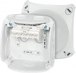 Junction box DK 0402 G 104x104x70mm IP66 grey with 5x2.5mm&sup2; terminal 62000149 | 4012591125341
