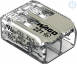 COMPACT Splicing Connector; for all conductor types; for Ex e applications; max. 4 mm&sup2;; 2-conductor; with levers; transparent housing; Operating temperature (max.): 105&nbsp;&deg;C; 4,00 mm&sup2;; transparent 221-482 | 4055143837422
