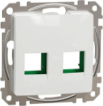 Cover plate SYSTIMAX CAT5E, CAT6 UTP, white Sedna Design SDD111443C | 3606481478450