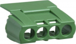 Mureva Protective cover for terminal block, 4 holes, green 13581 | 3303430135814