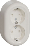 Double socket outlet, white Renova WDE015897 | 3606489504779