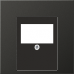 Metal cover plate for Audio/USB socket, anthracite, LS AL2969TAN | 4011377012936