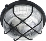 Bulkhead ROUND 1x100W E27 IP44 black 604065 | 5905963604065